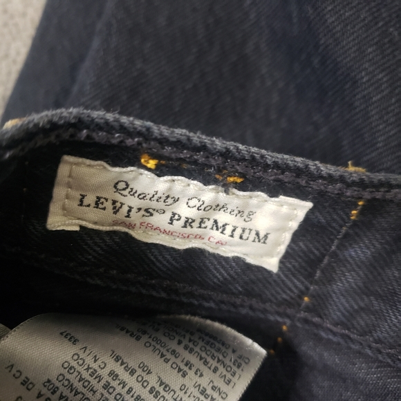 Levi's High Water Wide Leg Crop Black Jeans - Picture 8 of 9